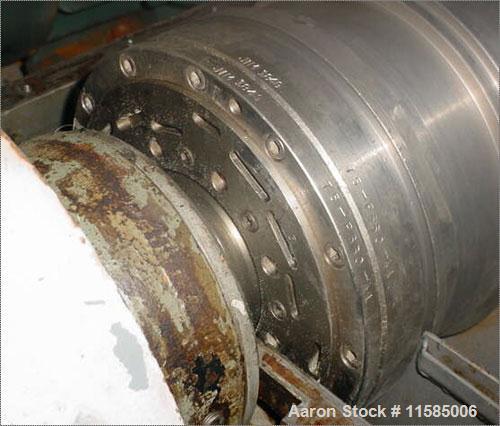 Used Sharples P-660 Super-D-Canter Centrifuge. Stainless steel construction (product contact areas), max bowl speed 6000 rpm, 2" pitch single lead conveyor, gearbox, base, casing, 7.5 hp main drive 2...