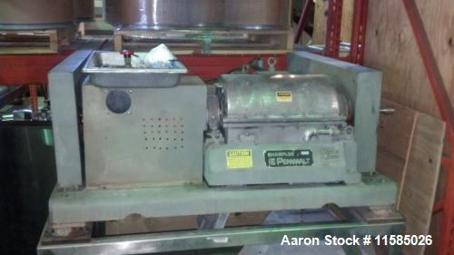 Used- Sharples P-660 Super-D-Canter Centrifuge. Stainless Steel construction (product contact areas), max bowl speed 6000 rp...