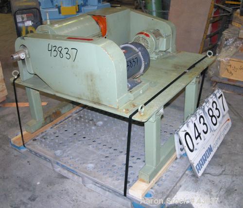 USED: Sharples P-660 Super-D-Canter centrifuge. 316 stainless steel. 2" single lead conveyor with hardfacing, cake flingers, cake discharge, parts not hogged out, poly type feed tube and yoke base, c...