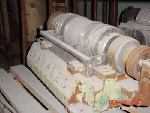 Used- Sharples P-660 Super-D-Canter Centrifuge, 316 Stainless Steel. Maximum bowl speed 6000 rpm, 1" single lead conveyor wi...