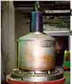 USED: Sharples P-6800 decanter in SS construction with 8.5" singlelead conveyor with STC tiles, 360 deg discharge with half-moon cakedischarge liners, large bolt pattern, planetary gearbox. 12.5" dri...