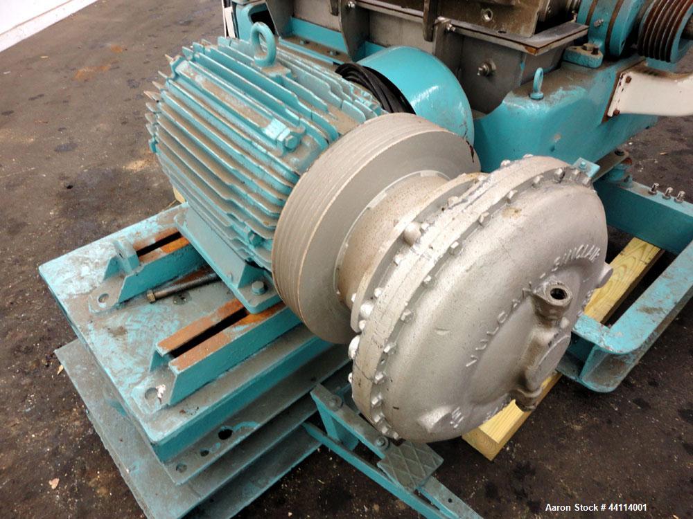 Used Sharples P-3000 Super-D-Canter Centrifuge. 316 Stainless steel construction (product contact areas), maximum bowl speed 3150 rpm, hogged- out cake discharge ports with replaceable wear liners, c...