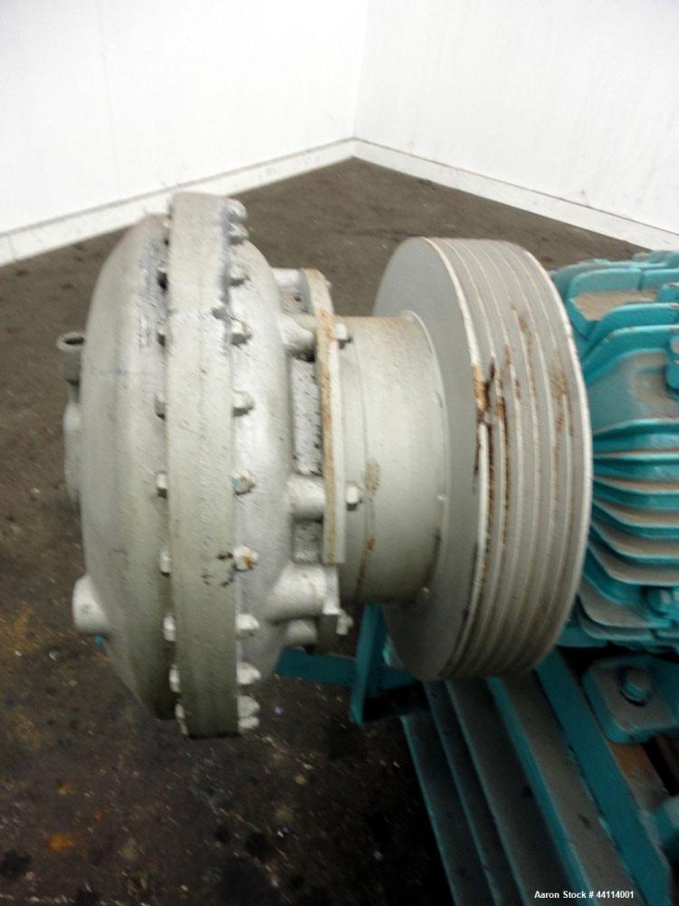 Used Sharples P-3000 Super-D-Canter Centrifuge. 316 Stainless steel construction (product contact areas), maximum bowl speed 3150 rpm, hogged- out cake discharge ports with replaceable wear liners, c...