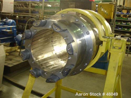 Reconditioned: Sharples P-3000 Super-D-Canter Centrifuge, 316 stainless steel construction (product contact areas), max bowl speed 4000 rpm, contour bowl design, 360 degree solids discharge ports wit...