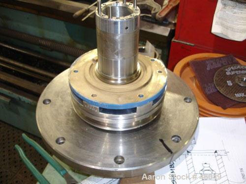 Reconditioned: Sharples P-3000 Super-D-Canter Centrifuge, 316 stainless steel construction (product contact areas), max bowl speed 4000 rpm, contour bowl design, 360 degree solids discharge ports wit...