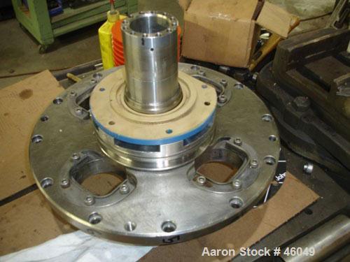 Reconditioned: Sharples P-3000 Super-D-Canter Centrifuge, 316 stainless steel construction (product contact areas), max bowl speed 4000 rpm, contour bowl design, 360 degree solids discharge ports wit...