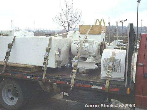 USED: Sharples decanter centrifuge, model P3000. Max bowl speed 4000rpm, 3180 Gs. EPDM seals, 4.25" single lead stellite tiled conveyor,52:1 gearbox, 40 hp XP motor 230/460/3/60, 1775 rpm, 15 hp XP E...