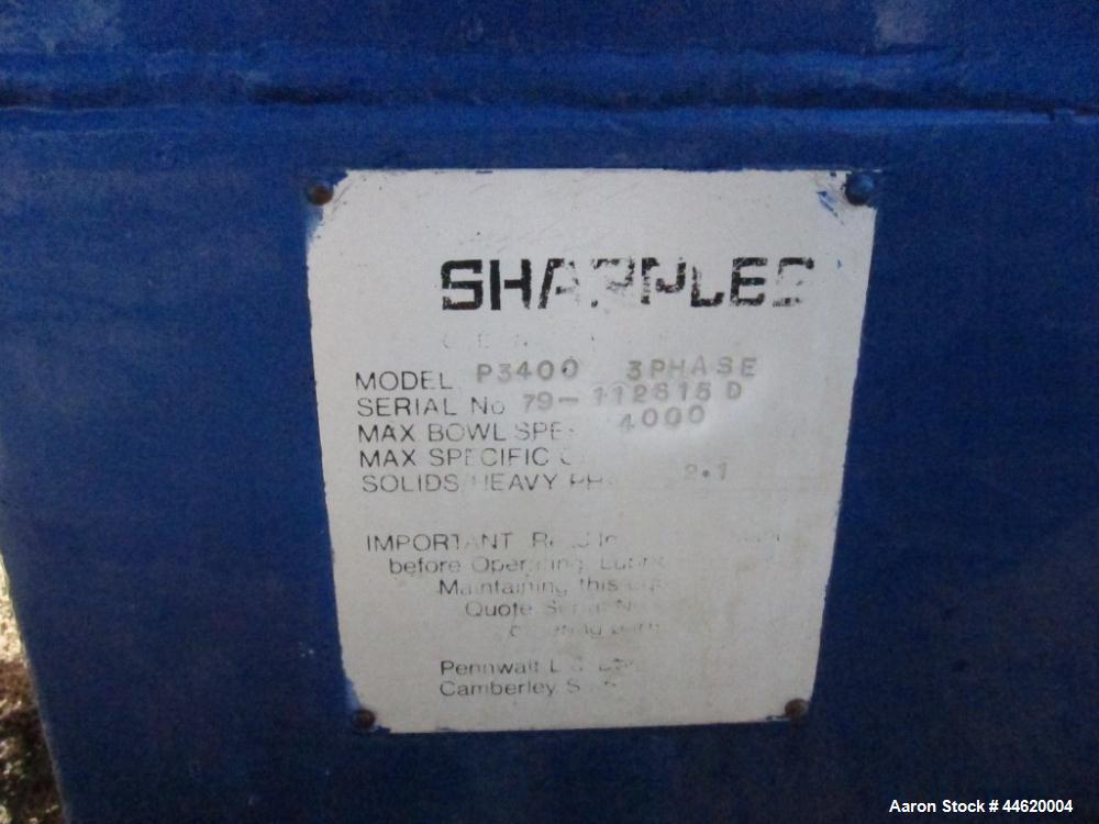 Used- Sharples P-3400 Tricanter Centrifuge