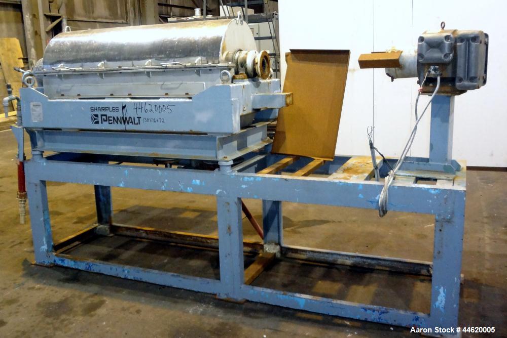 Used Stainless Steel Sharples Super-D-Canter Centrifuge, P-3400 