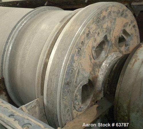 Used Sharples PM-50000 Super-D-Canter Centrifuge, 316 Stainless Steel Construction (Product Contact Areas). Max bowl speed 3000 RPM, single lead conveyor with hardfacing wear protection, hogged-out c...