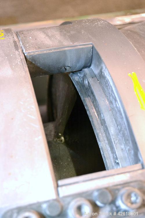 Used Sharples P-5000 Super-D-Canter Centrifuge. 2205 Stainless steel construction (product contact areas), maximum bowl speed 3000 rpm, 360 degree solids discharge ports with sintered tungsten carbid...
