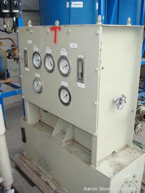 Used Sharples Pennwalt P5400 Super-D-Canter centrifuge, stainless steel on product contact parts. Designed for solution infeed 20-25 m3/h, dry matter content 30-40%. 31.2" (800mm) x 210.6" (5400mm) l...