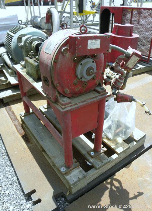 Used Sharples P-5400 Super-D-Canter Centrifuge, 316/317 stainless steel construction on product contact areas, maximum bowl speed 3000 rpm, 8.5" single lead conveyor with sintered tuingsten carbide w...