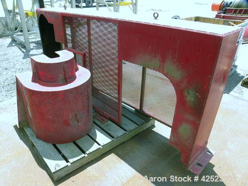 Used Sharples P-5400 Super-D-Canter Centrifuge, 316/317 stainless steel construction on product contact areas, maximum bowl speed 3000 rpm, 8.5" single lead conveyor with sintered tuingsten carbide w...