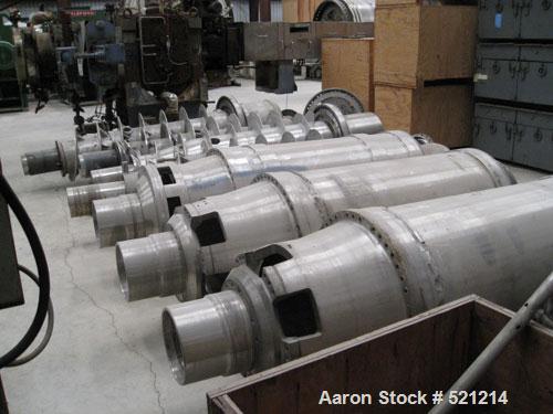 USED: Sharples P-6000 vertical pressuretite Super-D-Canter centrifuge, 316/317 stainless steel construction. Max bowl speed 3000 rpm, vaportite at 15 psig or 1 bar, 300 deg F or 149 deg C, 316/317 st...