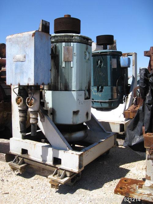 USED: Sharples P-6000 vertical pressuretite Super-D-Canter centrifuge, 316/317 stainless steel construction. Max bowl speed 3000 rpm, vaportite at 15 psig or 1 bar, 300 deg F or 149 deg C, 316/317 st...