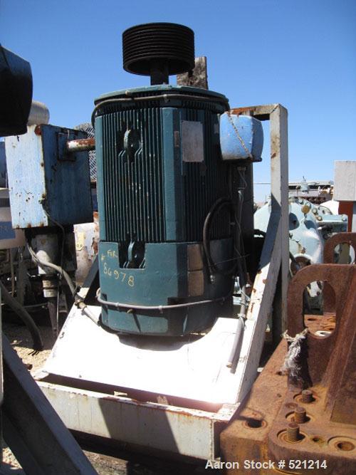 USED: Sharples P-6000 vertical pressuretite Super-D-Canter centrifuge, 316/317 stainless steel construction. Max bowl speed 3000 rpm, vaportite at 15 psig or 1 bar, 300 deg F or 149 deg C, 316/317 st...
