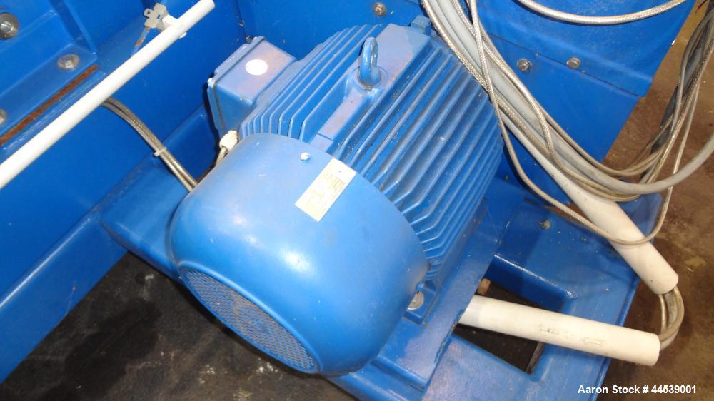 Used Sharples PM-20000 Super-D-Canter Centrifuge. 316 Stainless steel construction (product contact areas), maximum bowl speed 3250 rpm, discharge ports with wear liners, 4.25" single lead conveyor w...