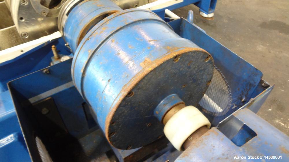 Used Sharples PM-20000 Super-D-Canter Centrifuge. 316 Stainless steel construction (product contact areas), maximum bowl speed 3250 rpm, discharge ports with wear liners, 4.25" single lead conveyor w...