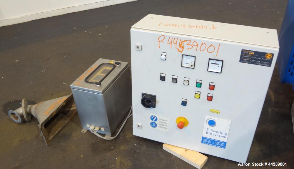 Used Sharples PM-20000 Super-D-Canter Centrifuge. 316 Stainless steel construction (product contact areas), maximum bowl speed 3250 rpm, discharge ports with wear liners, 4.25" single lead conveyor w...
