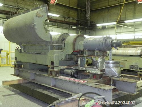 Used Sharples PM-35000/SDC Super-D-Canter Centrifuge, 316 Stainless Steel Construction (Product Contact Areas). Max bowl speed 3150 RPM, base, casing w/fiberglass top cover, gearbox. 7 1/2 HP backdri...
