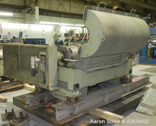 Used Sharples PM-35000/SDC Super-D-Canter Centrifuge, 316 Stainless Steel Construction (Product Contact Areas). Max bowl speed 3150 RPM, base, casing w/fiberglass top cover, gearbox. 7 1/2 HP backdri...