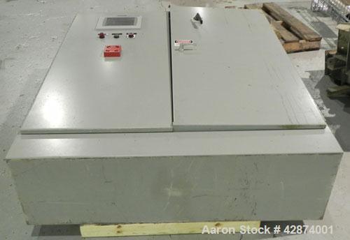 Used Sharples PM-35000 (Type RR-392) Super-D-Canter Centrifuge System. Driven by a 30 HP, 3/60/460 Volt, 1755 RPM motor. 10 HP backdrive motor. Includes a control panel with an Allen Bradley Panelvie...