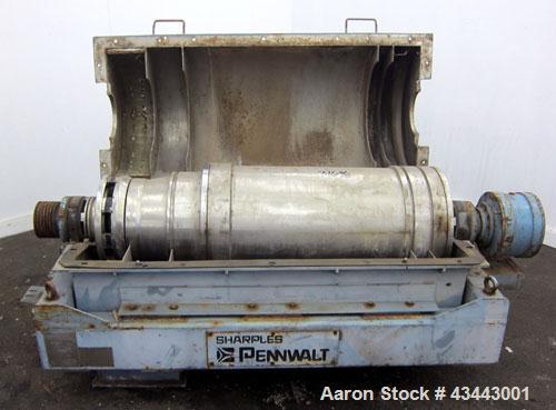 Used Sharples PM-35000 Super- D-Canter Centrifuge . Stainless steel construction (product contact areas), max bowl speed 3150 rpm, 360 degree solids discharge ports with sintered tungsten carbide wea...