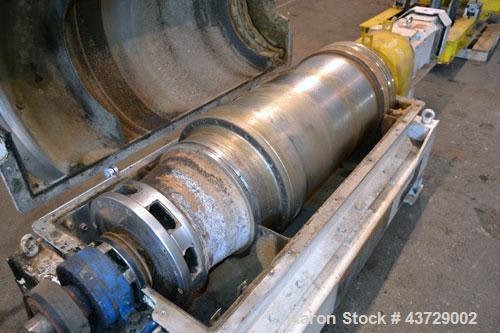 Used Sharples PM-35000 Super-D-Canter Centrifuge. 316 Stainless steel construction (Product contact areas),3250 RPM, 5.5” single lead conveyor with sintered tungsten carbide wear protection, 360 degr...
