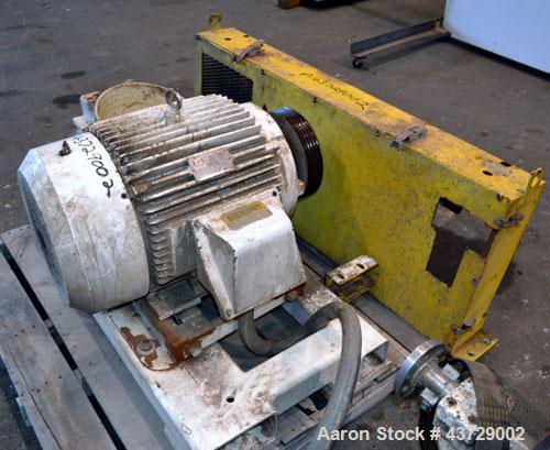 Used Sharples PM-35000 Super-D-Canter Centrifuge. 316 Stainless steel construction (Product contact areas),3250 RPM, 5.5” single lead conveyor with sintered tungsten carbide wear protection, 360 degr...