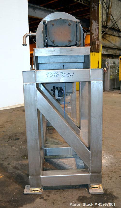 Used Sharples PM-35000 "Semi-Sanitary" Super-D-Canter Centrifuge. 2205 Duplex stainless steel (same as 317 ss) construction product contact areas. Maximum bowl speed 3600 rpm, 5-1/2" single lead conv...