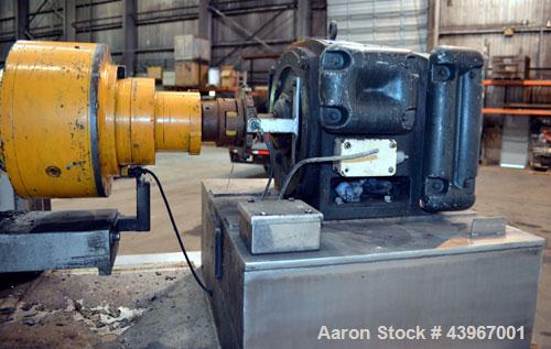 Used Sharples PM-35000 "Semi-Sanitary" Super-D-Canter Centrifuge. 2205 Duplex stainless steel (same as 317 ss) construction product contact areas. Maximum bowl speed 3600 rpm, 5-1/2" single lead conv...