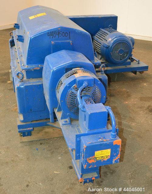 Used Sharples PM-35000 Super-D-Canter Centrifuge, 316 stainless steel construction on product contact areas.  Max bowl speed 3250 rpm, 5" single lead quasi-axial conveyor with sintered tungsten carbi...