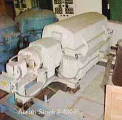 USED: Sharples PM35000 Super-D-Canter centrifuge. Stainless steel construction on product contact areas. Max bowl speed 3250 rpm, 360 degree solids discharge ports with STC wear liners, 5" single lea...