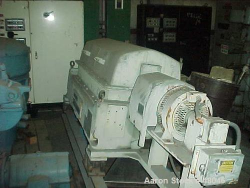 USED: Sharples PM35000 Super-D-Canter centrifuge. Stainless steel construction on product contact areas. Max bowl speed 3250 rpm, 360 degree solids discharge ports with STC wear liners, 5" single lea...
