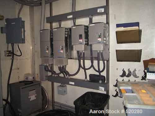 USED: Sharples PM-35000 Super-D-Canter centrifuge, stainless steel construction on product contact areas. Max bowl speed 3250 rpm, casing, stand/base, approximate 40 hp main inline drive motor, eddy ...