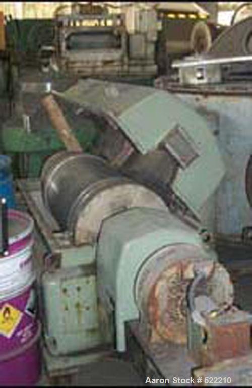 USED: Sharples PM-35000 Super-D-Canter centrifuge, 316 stainlesssteel construction on product contact areas. Max bowl speed 3250 rpm,single lead conveyor with STC tile, 360 degree solids discharge po...