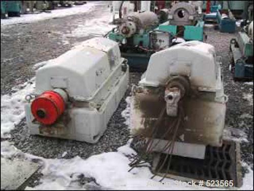 USED: Sharples PM-35000 Super-D-Canter centrifuge. 316 stainlesssteel construction on product contact areas, max bowl speed 3250 rpm,5" single lead conveyor with STC wear protection tiles, 360 degree...
