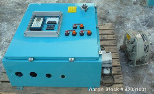 Used Sharples PM-38000 Super-D-Canter Centrifuge, 316 Stainless Steel Construction On Product Contact Areas. Maximum bowl speed 4000 RPM, 110 MM single lead conveyor with STC tiles, single row lined ...