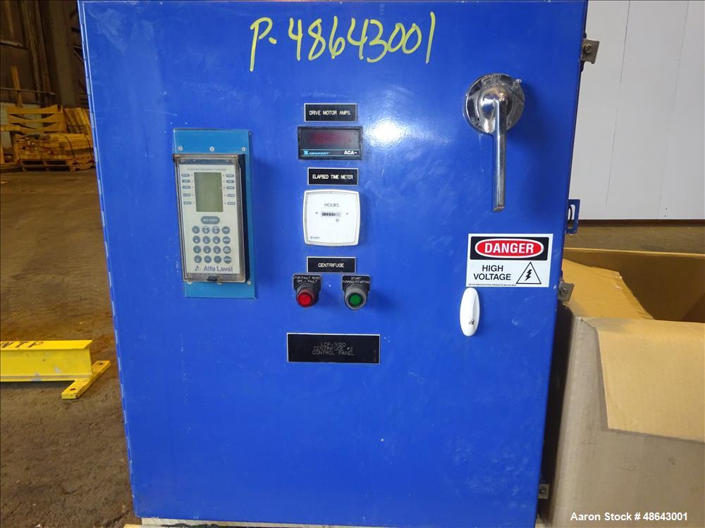 Used Sharples PM-38000 / Alfa Laval NX-418 Super-D Decanter Centrifuge.