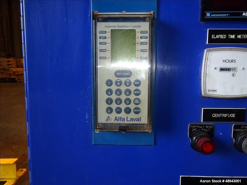 Used Sharples PM-38000 / Alfa Laval NX-418 Super-D Decanter Centrifuge.