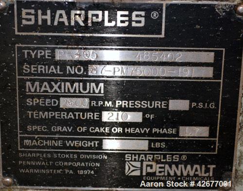 Used- Sharples Super-D-Canter Centrifuge, PM-75000