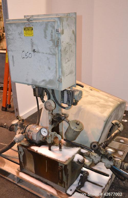 Used Sharples PM-75000 Super-D-Canter Centrifuge. 316/317 Stainless steel construction on product contact areas. Maximum bowl speed 2600 rpm, 360 degree solid discharge ports with STC liners, 10" sin...
