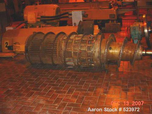 USED: Sharples PM-75000 Super-D-Canter centrifuge. 316/317 stainless steel construction on product contact areas, max bowl speed 2500 rpm, single lead conveyor with sintered tungsten carbide wear pro...