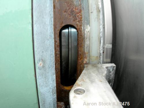 USED: Tomoe/Sharples PM-75000 Super-D-Canter centrifuge, 316 stainless steel construction on product contact areas. Max bowl speed 2700 rpm, 10" single lead conveyor with sintered tungsten carbide we...