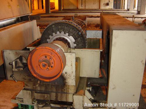 Used Sharples PM-85000 Super-D-Canter Centrifuge. 316 stainless steel construction on product contact areas. Max bowl speed 2345 rpm, sintered tungsten carbide lined beach section, 12" single lead tr...