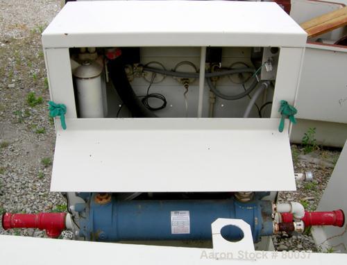 Used Sharples PM-85000 Super-D-Canter Centrifuge, 316 Stainless Steel Construction on Product Contact Areas. Max bowl speed 2345 RPM, sintered tungsten carbide lined beach section, 12" single lead tr...