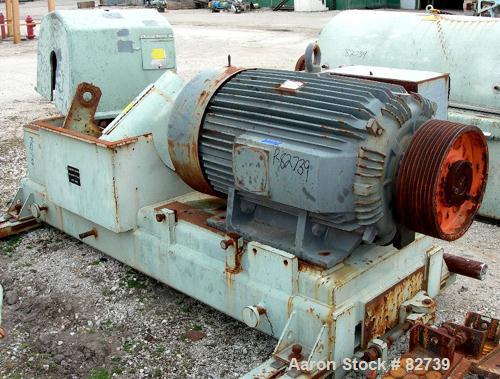 USED: Sharples PM-85000 Super-D-Canter Centrifuge, 316 stainless steel construction on product contact areas. Max bowl speed 2300 rpm, sintered tungsten carbide lined beach section, 12" single lead c...