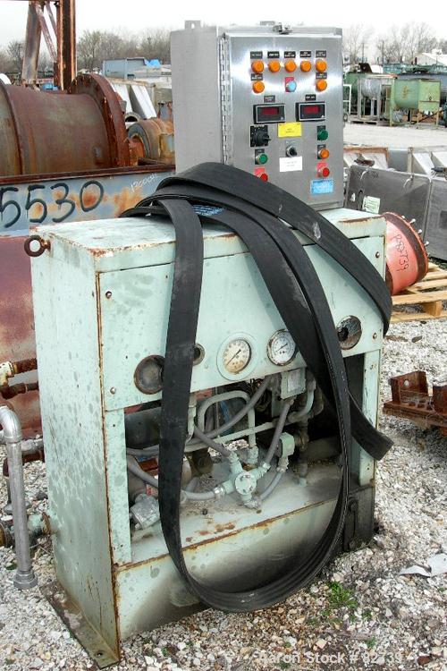 USED: Sharples PM-85000 Super-D-Canter Centrifuge, 316 stainless steel construction on product contact areas. Max bowl speed 2300 rpm, sintered tungsten carbide lined beach section, 12" single lead c...