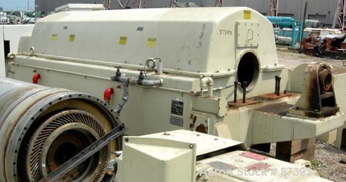 USED: Sharples PM-85000 Super-D-Canter centrifuge, 316 stainless steel construction on product contact areas. Max bowl speed 2345 rpm, sintered tungsten carbide lined beach section, 12" single lead t...